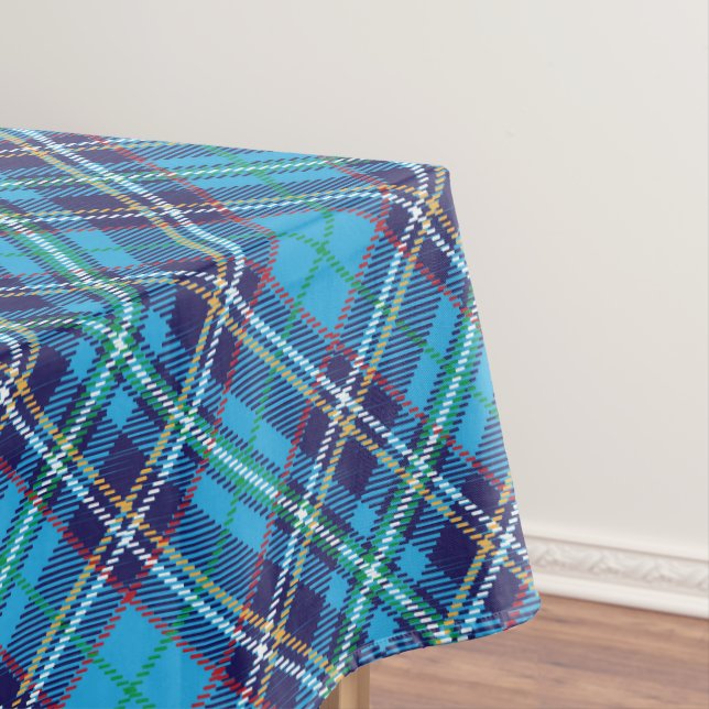 Blue Tartan Plaid Tischdecke (Beispiel)