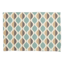 Blue teal brown Mid Century Modern Retro Vintage