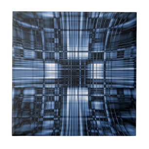 Blue-Tech-Linien Fliese