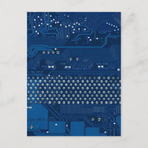 Blue-Tech-Postkarte Postkarte