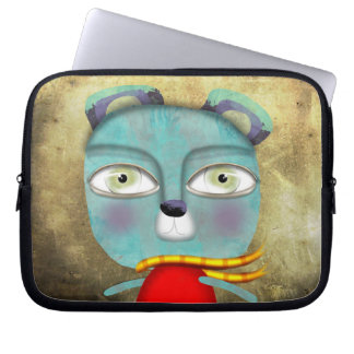 Blue Teddy Bär Neopren Laptop-Sleeve Laptopschutzhülle