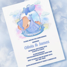 Blue Teddy Bear Balloons Babydusche