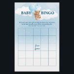 Blue Teddy Bear BINGO Baby Showspiele Flyer<br><div class="desc">Baby Bingo ist ein unterhaltsames und interaktives Spiel, das perfekt für jede Babydusche mit Teddybären geeignet ist. Jeder Gast erhält eine Bingokarte, um Geschenke auszufüllen, von denen Sie denken, dass sie geöffnet werden. Während die Mutter-zu-be ihre Geschenke öffnet, markieren die Gäste die entsprechenden Gegenstände auf ihrer Bingokarte. Der erste Gast,...</div>
