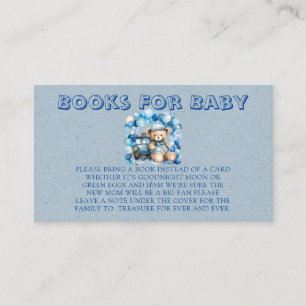Blue Teddy Bear Books for Baby Begleitkarte