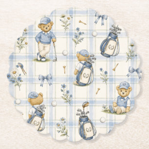 Blue Teddy Bear Country Club Golf Untersetzer