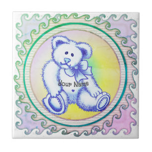 Blue Teddy Bear Fliese