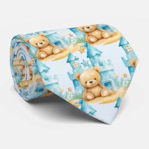Blue Teddy Bear Neck Tie Krawatte