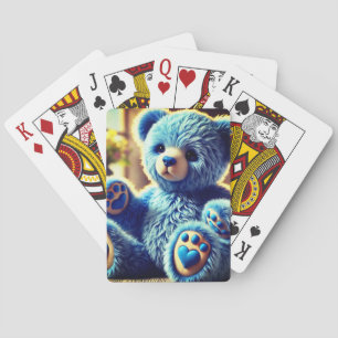 Blue Teddy Bear Spielkarten