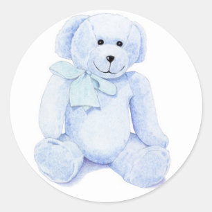 Blue Teddy Bear Sticker