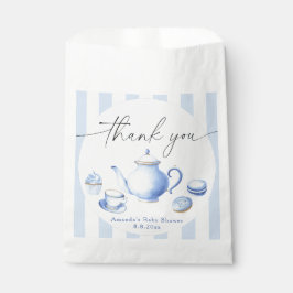 Blue Tee Party Baby Dusche Danke Geschenktütchen