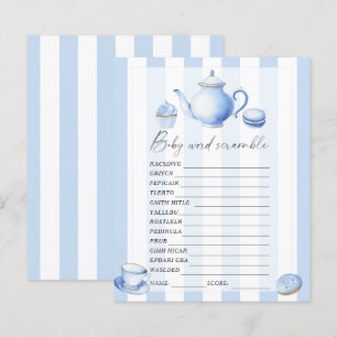 Blue Tee Party - Wortwahl Baby Dusche