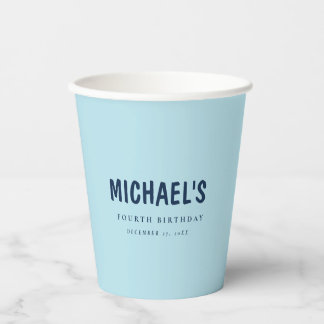 Blue Tennis Inspiriert Birthday Paper Cup Pappbecher