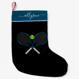 Blue Tennis Rackets & Custom Girls Name Niedlich S Kleiner Weihnachtsstrumpf