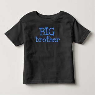 Blue Text BIG Brother Kleinkind T-shirt