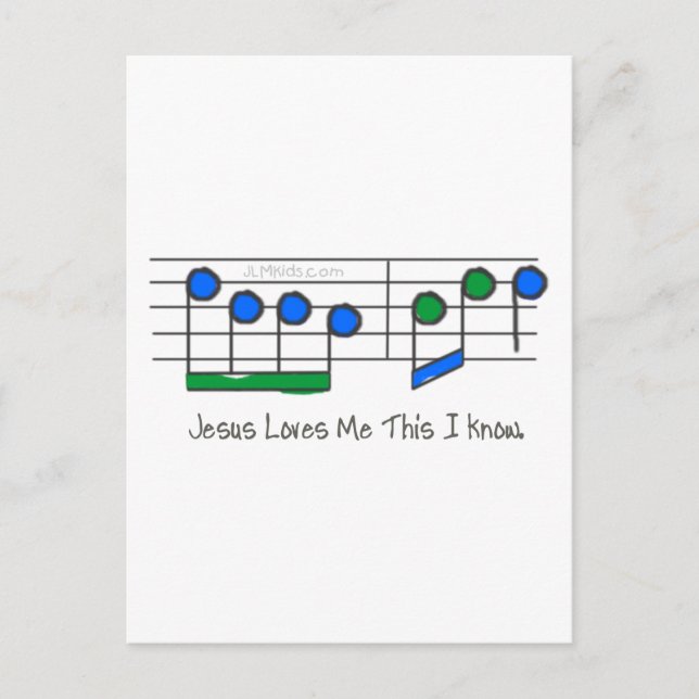 Blue Texte Postkarte (Vorderseite)