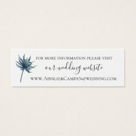 Blue Thistle Botanical Wedding Website
