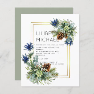 Blue Thistle Eucalyptus Wedding Wonderland