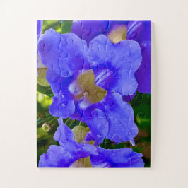 Blue Thunbergia Glory Puzzle