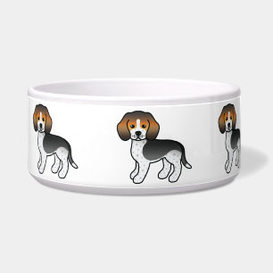 Blue Ticked Cartoon Beagle Rasse Hunde Napf