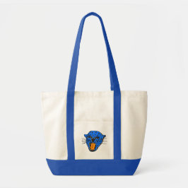 Blue tiger head Tote Bag - Bold Artistic Print Tragetasche