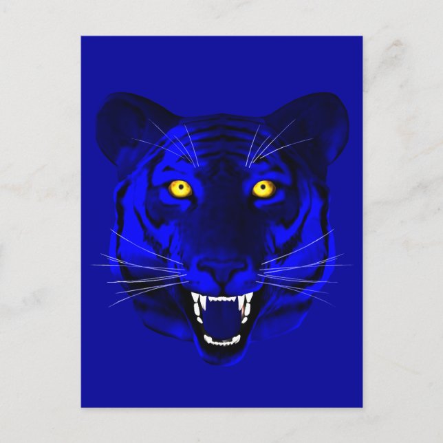 Blue Tiger Postkarte (Vorderseite)