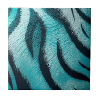 Blue Tiger Stripe Fliese