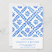 Blue Tile Beach Summer Wedge