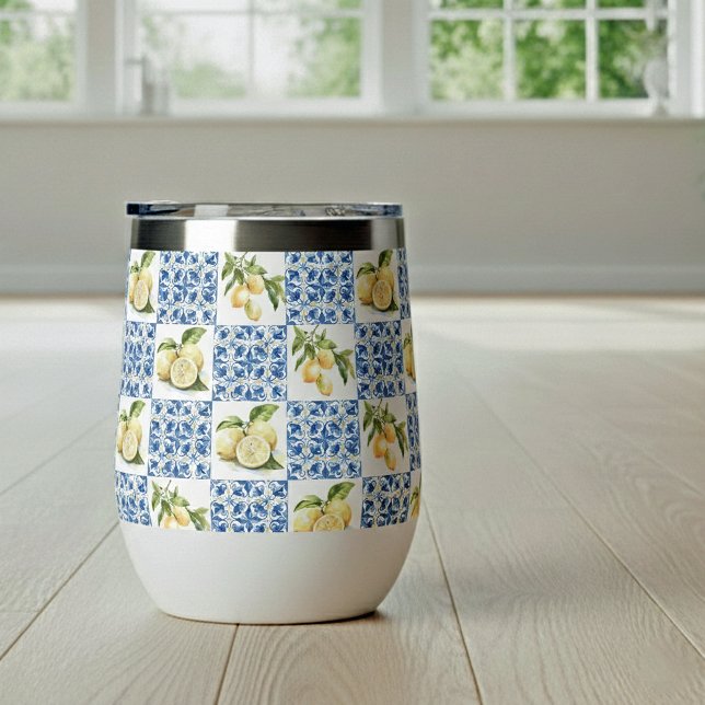 Blue Tile French Country Lemon Pattern (Von Creator hochgeladen)