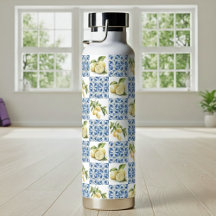 Blue Tile French Country Lemon Pattern