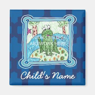 Blue Tile Magnet $ 3,65