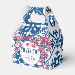 Blue Tile Santorini Mamma Mia vielen Dank an Party Geschenkschachtel