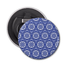 Blue Tile Wedding Favor Gift Bottle Opener Flaschenöffner