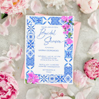 Blue Tiles Bougainvillea elegantes Brautparty
