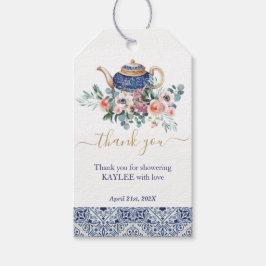 Blue tiles Brautparty Tee Vielen Dank Geschenkanhänger