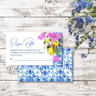 Blue Tiles Lemons Bougainvillea Windelraffinerie Begleitkarte