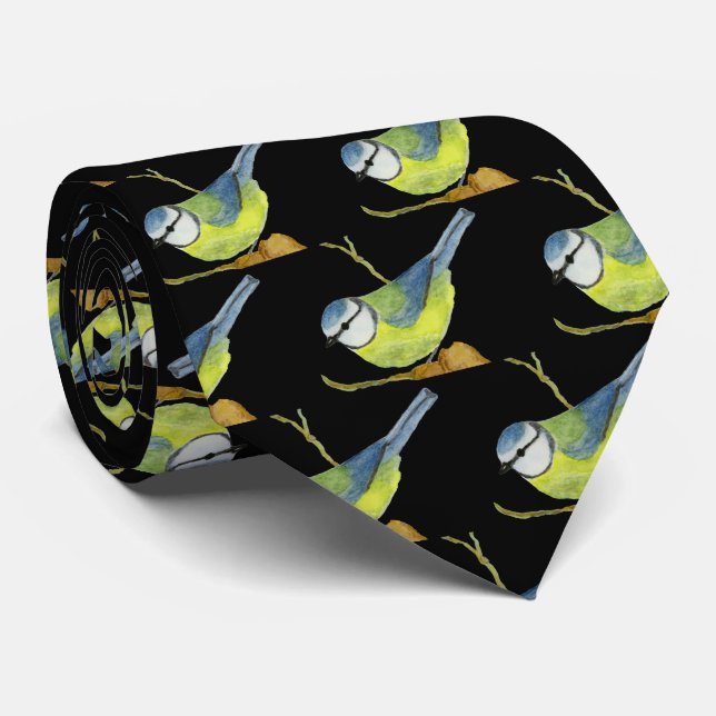 Blue Tit Krawatte (Gerollt)