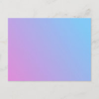 Blue to Pink Ombre Postcard