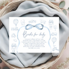 Blue Toile de Jouy Kinderzimmer Books for Baby Tic Begleitkarte