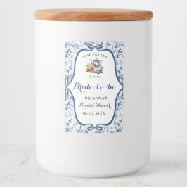 Blue Toile de jouy Tee Party Brautparty Lebensmitteletikett