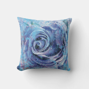 Blue Tone-Rose Kissen