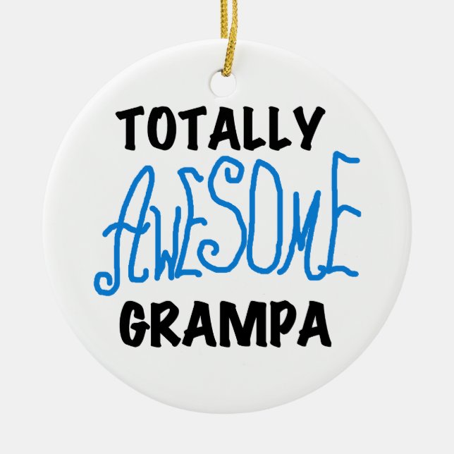 Blue Total Phantastisch Grampa T - Shirt und Gesch Keramikornament (Vorne)