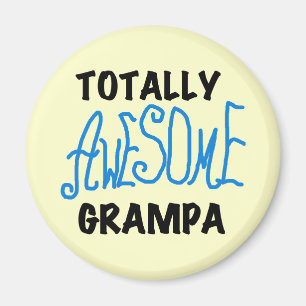Blue Total Phantastisch Grampa T - Shirt und Gesch Magnet