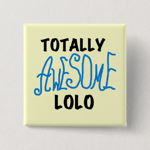 Blue Total Phantastisch Lolo T - Shirt und Geschen Button