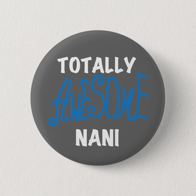 Blue Total Phantastisch Nani T - Shirt und Geschen Button (Vorderseite)
