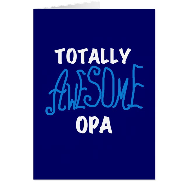 Blue Total Phantastisch Opa T - Shirt und Geschenk (Vorne)