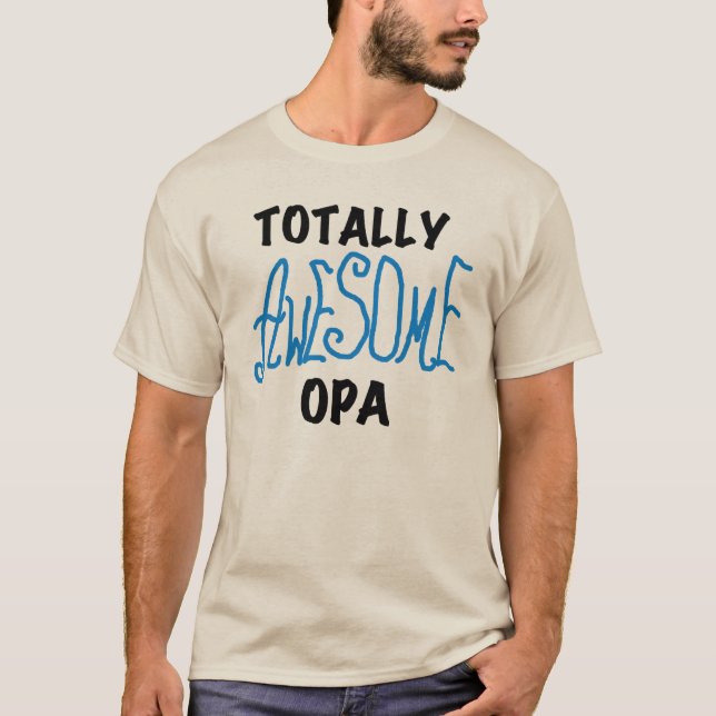 Blue Total Phantastisch Opa T - Shirt und Geschenk (Vorderseite)