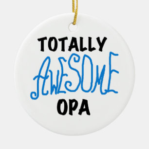 Blue Total Phantastisch Opa T - Shirt und Geschenk Keramikornament