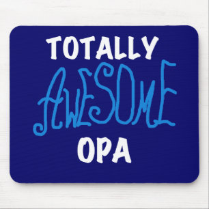 Blue Total Phantastisch Opa T - Shirt und Geschenk Mousepad