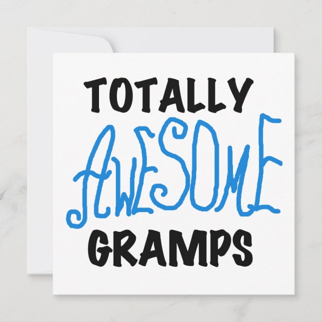 Blue Totally Phantastisch Gramps T - Shirt und Ges (Vorderseite)