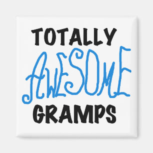 Blue Totally Phantastisch Gramps T - Shirt und Ges Magnet